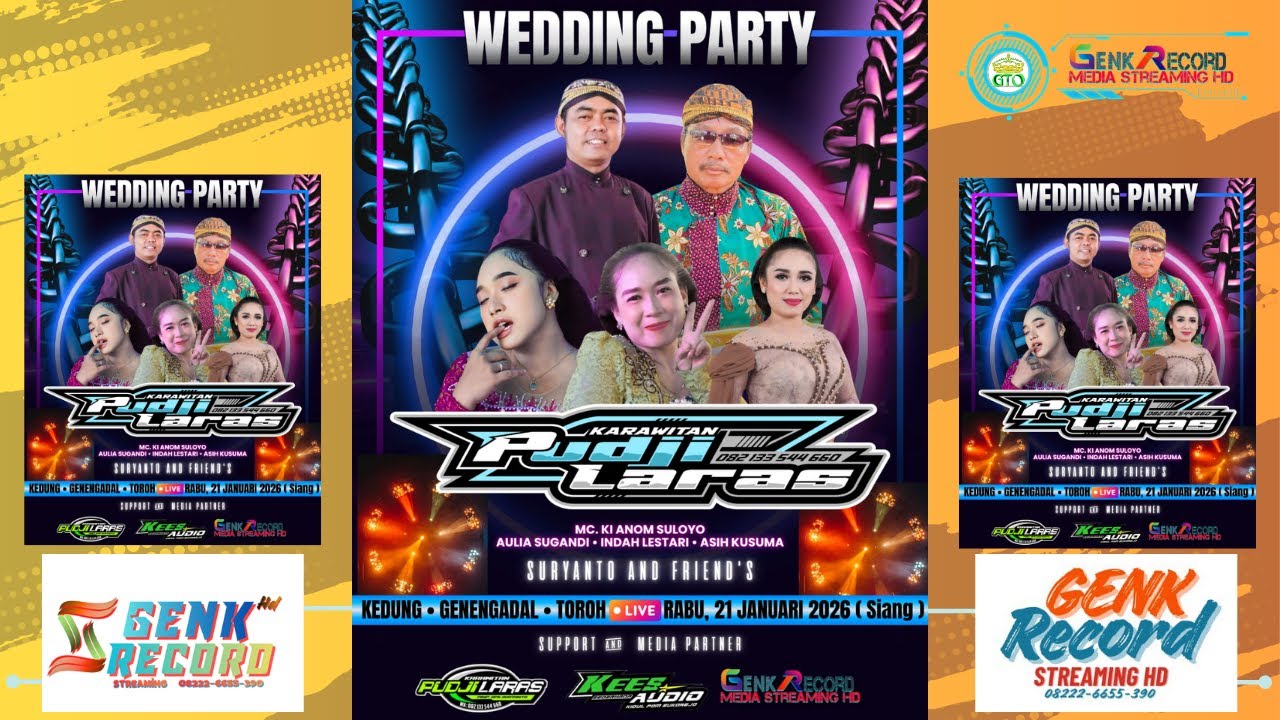 🔴[LIVE] Karawitan PUDJI LARAS | Wedding ELLA & ANDIKA | KEES Audio | Kedung- Genengadal, 21 Jan 2026
