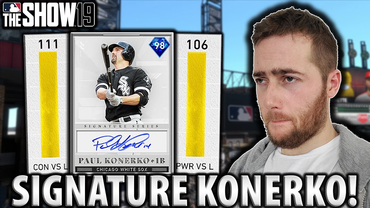 SIGNATURE PAUL KONERKO! MLB THE SHOW 19 DIAMOND DYNASTY