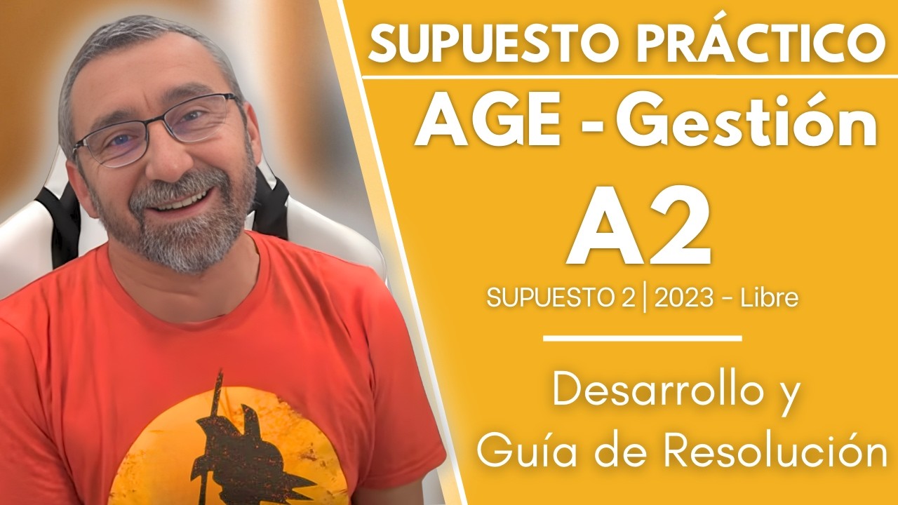 SUPUESTO PR&Aacute;CTICO 2 AGE A2 LIBRE 2023 - EL MINISTERIO SE CAE A PEDAZOS