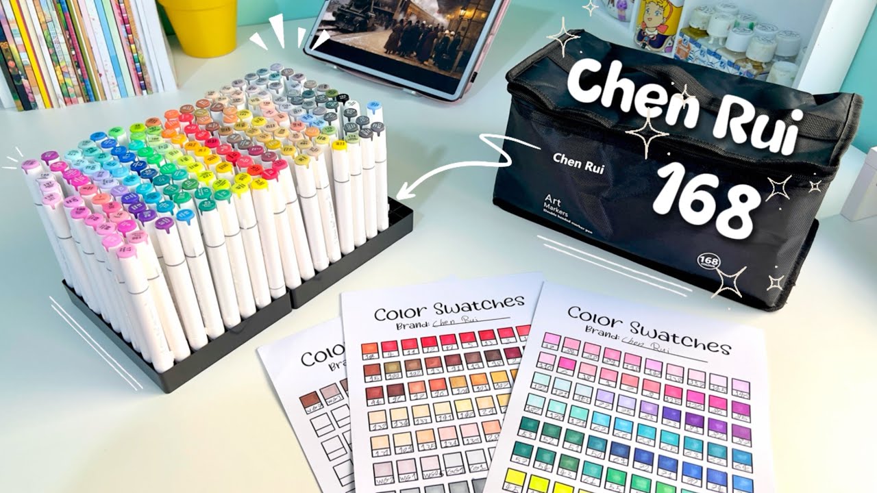 Finally! Open and try the Chen Rui Markers Set (168 Colors) | Part 1