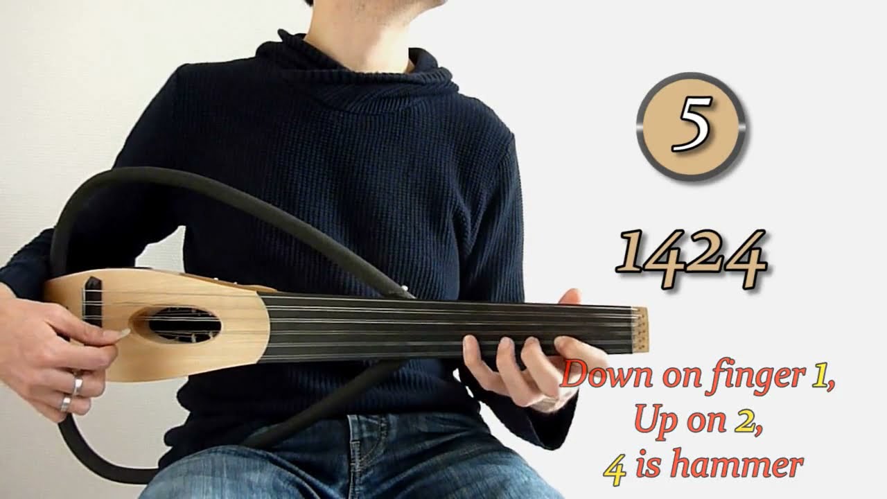 Oud lesson - Warm up exercices - level easy / تمارين سهلة العود عود عربي