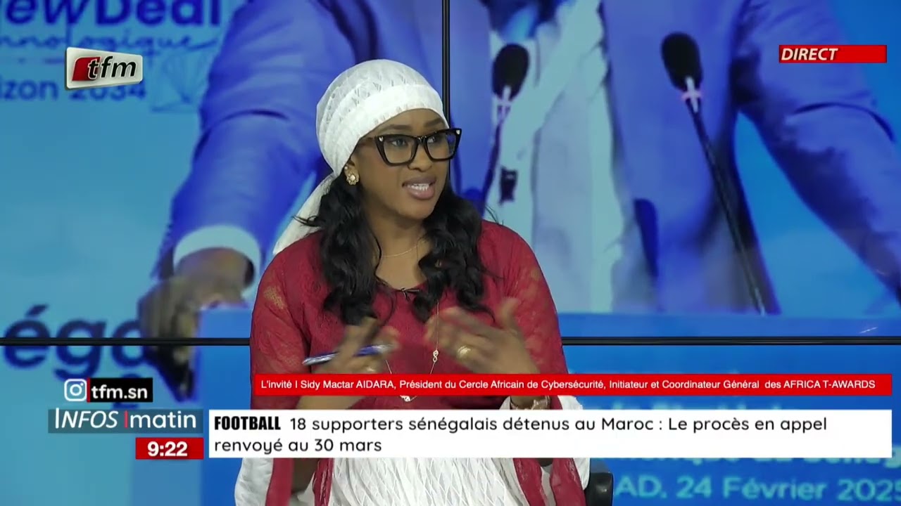 l'invité d'infos matin | Sidy Mactar AIDARA, président du cercle africain de cybersécurité