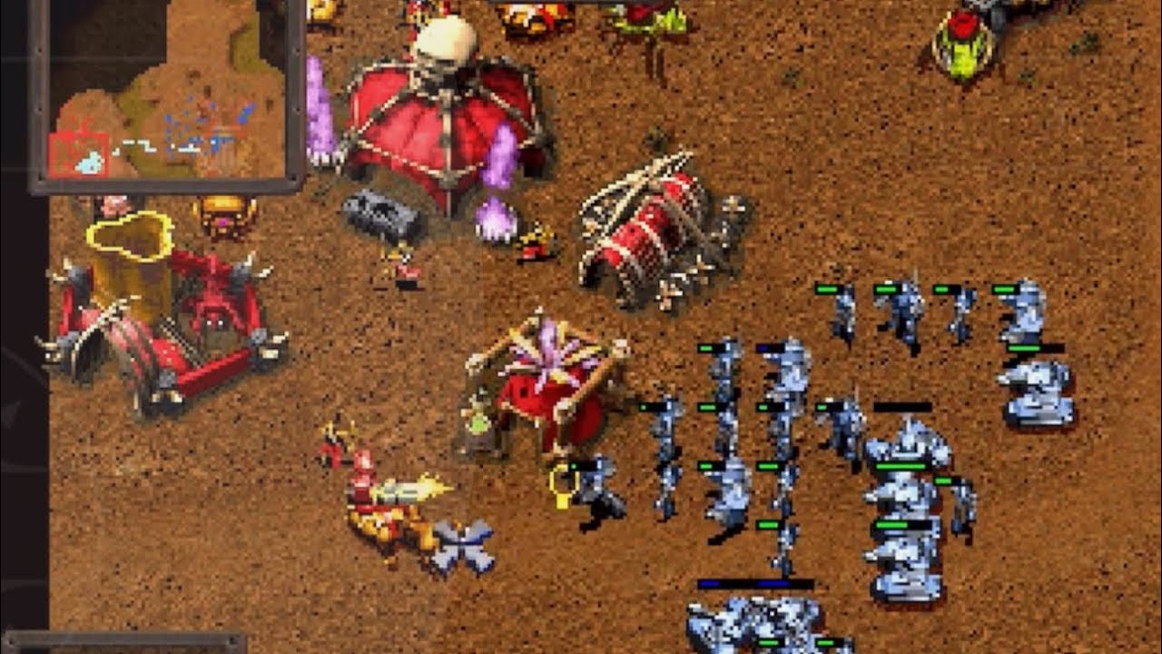 KKND Krossfire - 1 vs 2 CPU hard - Gây cấn từ những giây đầu tiên - Game PS1