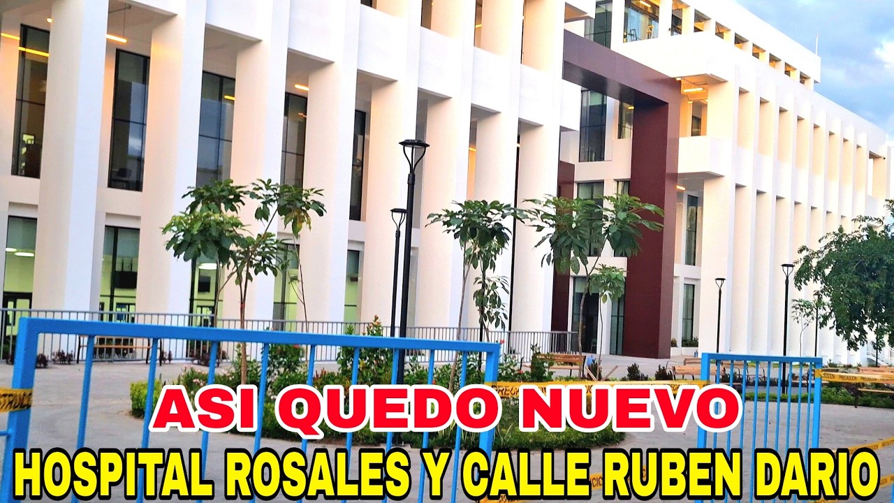 ASI QUEDO FINALIZADO NUEVO HOSPITAL ROSALES Y CALLE RUBEN DARIO.  #elsalvador