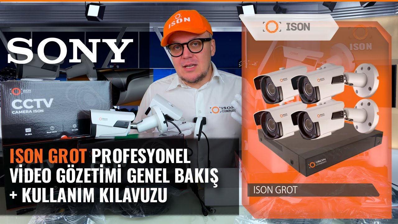 ISON GROT X PROFESYONEL CCTV KİTİ 4K, 5X ZOOM VE SONY MATRİKSLER