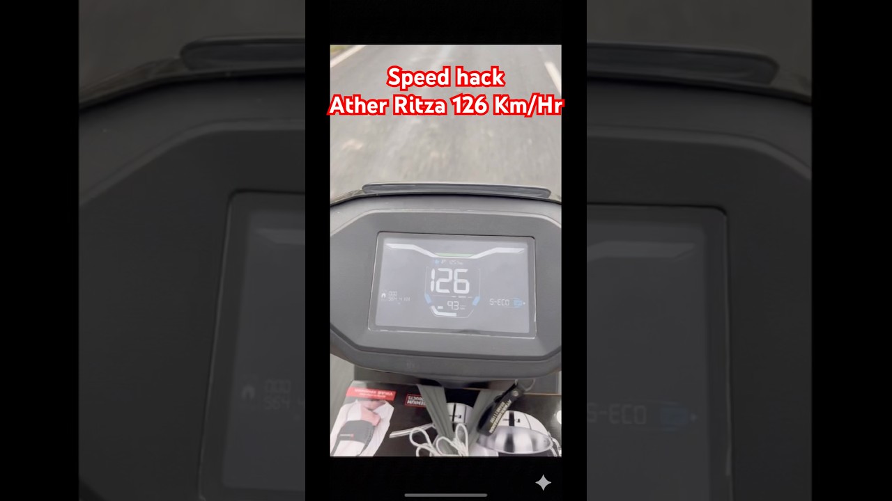 Top Speed Hack | Ather Ritza | Ather 450X | #atherenergy #evindia #ev