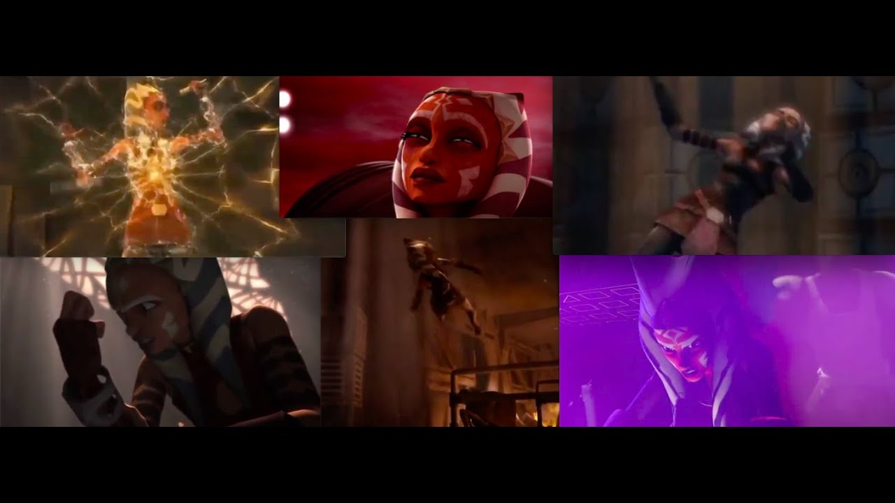Star Wars Ahsoka Tano Getting Knocked Out Compilation (Outdated)