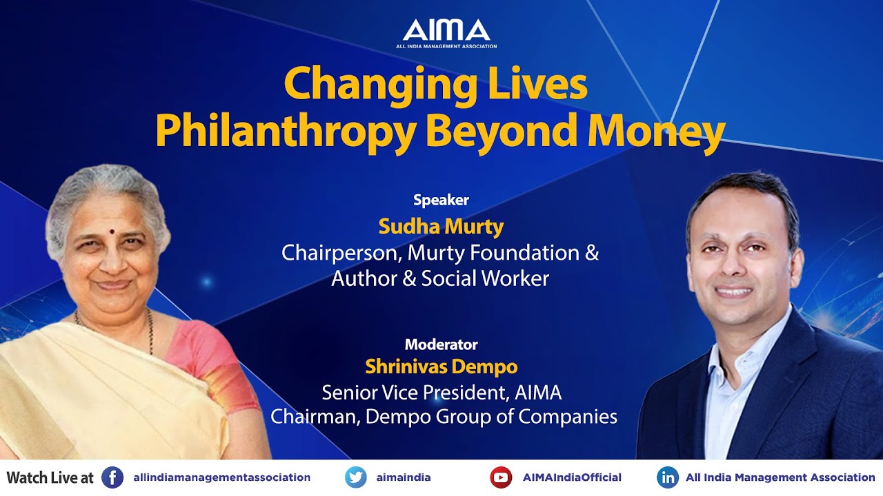 Sudha Murty on 'Changing lives: Philanthropy beyond money'