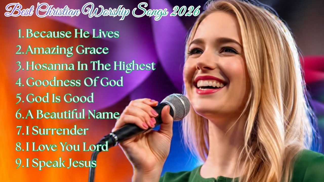 Because He Lives | Best Christian Worship Songs | Best 2026 🙏#gospelmusic #christianmusic #songs