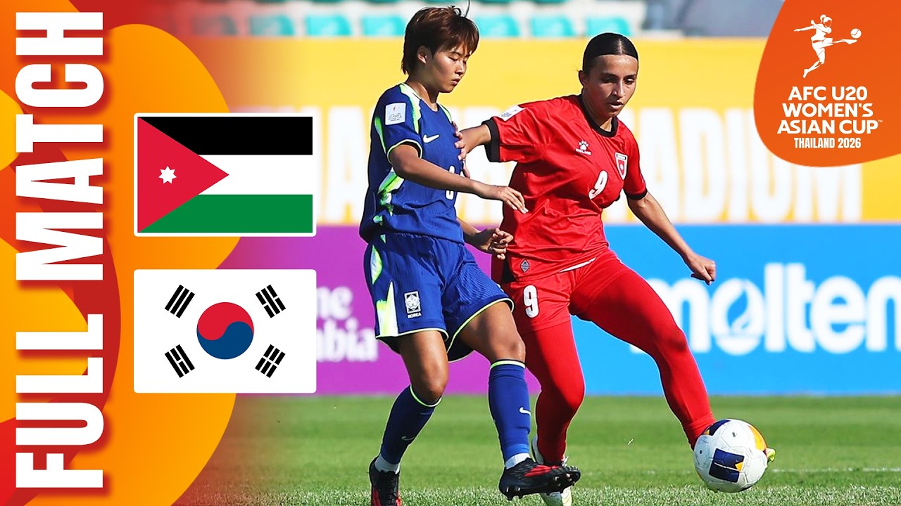 Jordan vs Korea Republic | Full Match | AFC U20 Women's Asian Cup&trade; 2026
