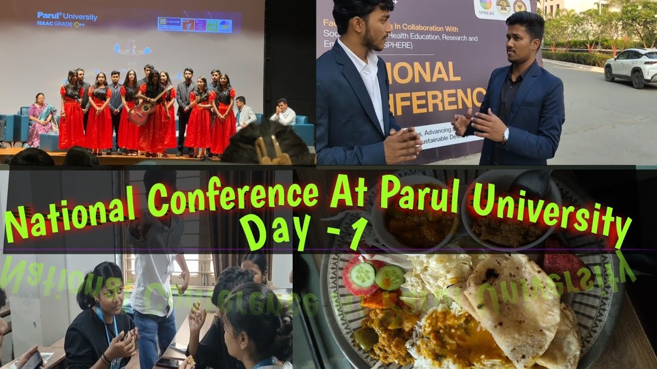🥳National Conference At Parul University Part-1😱❣️|Parul University|#paruluniversity 