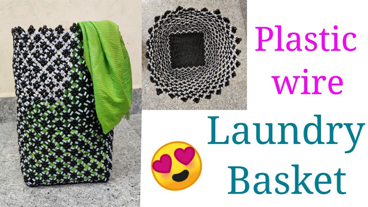 Plastic Wire Laundry Basket \ Laundry Basket