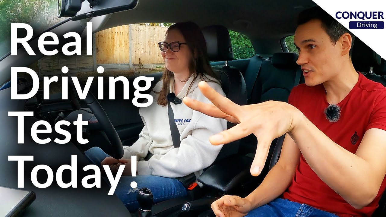 Learner On Her Real Driving Test Day.