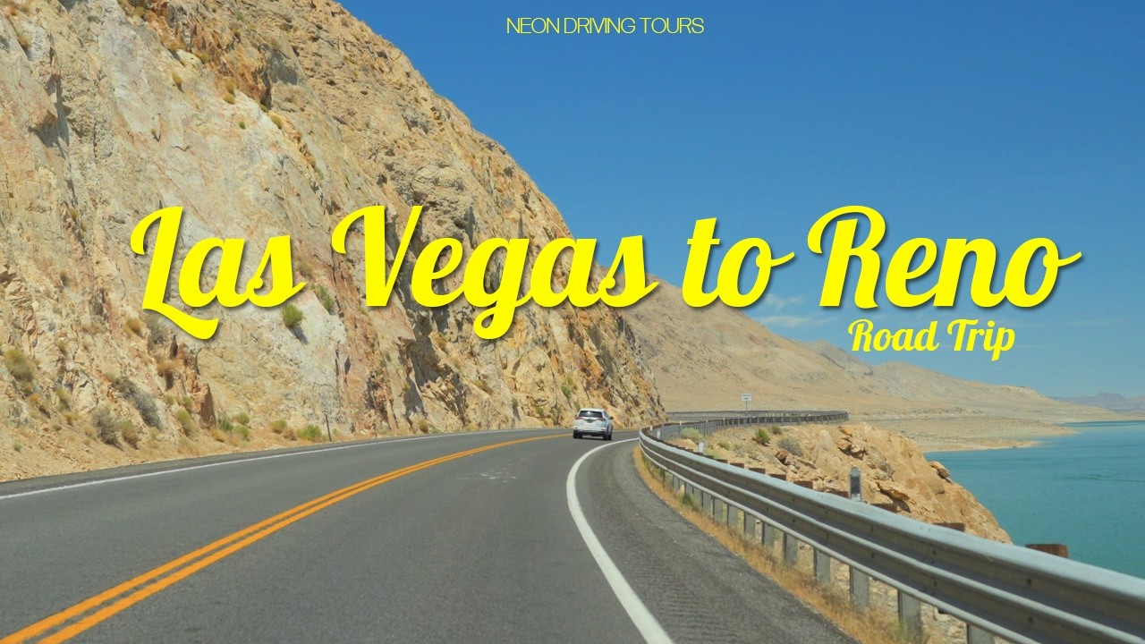 Las Vegas to Reno Complete Road Trip - 4K 60 FPS HDR - Nevada Desert Drive
