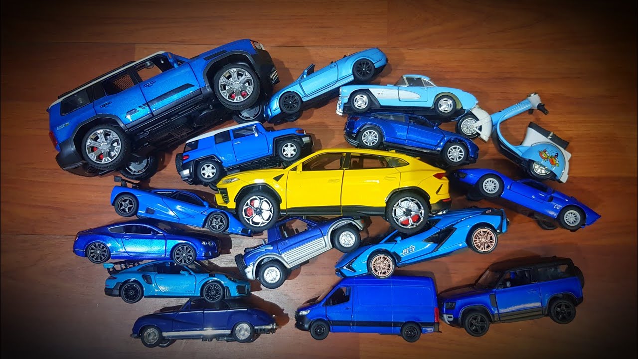 All-Blue Diecast Car Collection Ft۔ LamborghiniUrus | SUVs, Sports & 4x4 Models | ASMR