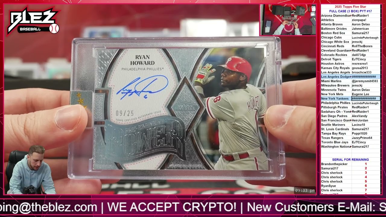 2025 Topps Five Star FULL CASE BREAK Pick Your Team #17