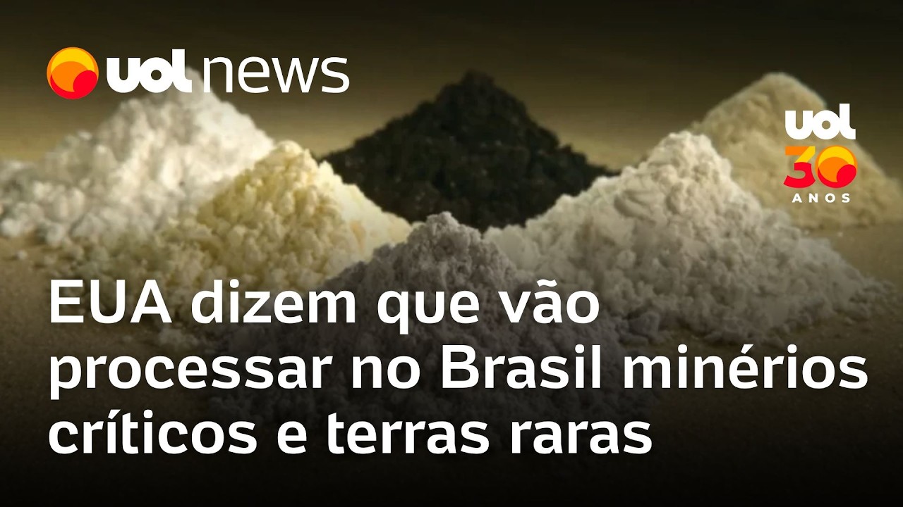 EUA vão processar minérios críticos no Brasil, diz secretário americano