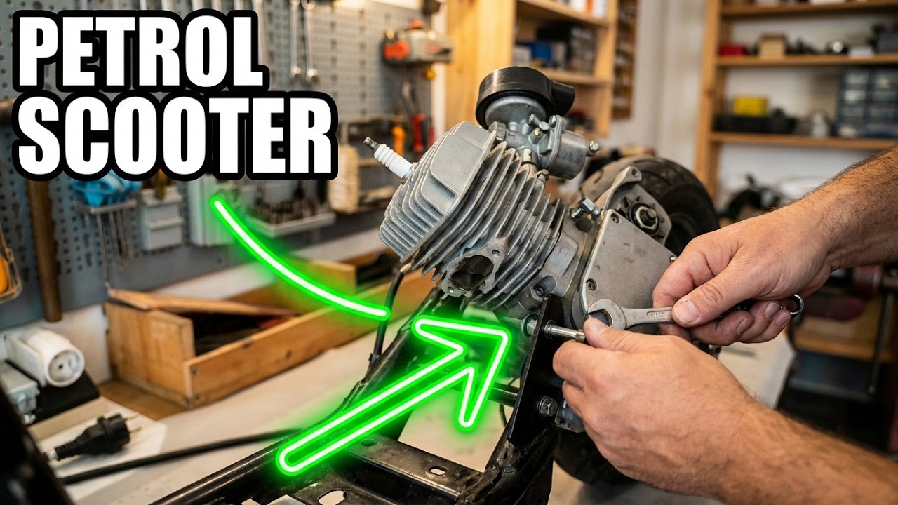 How I make a scooter with a petrol engine - part 1 -Jak vyrábím koloběžku na benzínový motor -1. díl