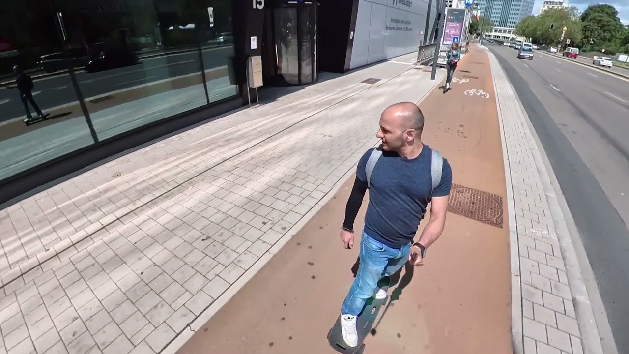 Superbe balade dans les rues de BRUXELLES en skate électrique Elwing NIMBUS Powerkit SPORT