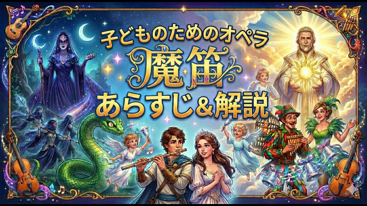 【教材用】子どものためのオペラ「魔笛」あらすじ&解説