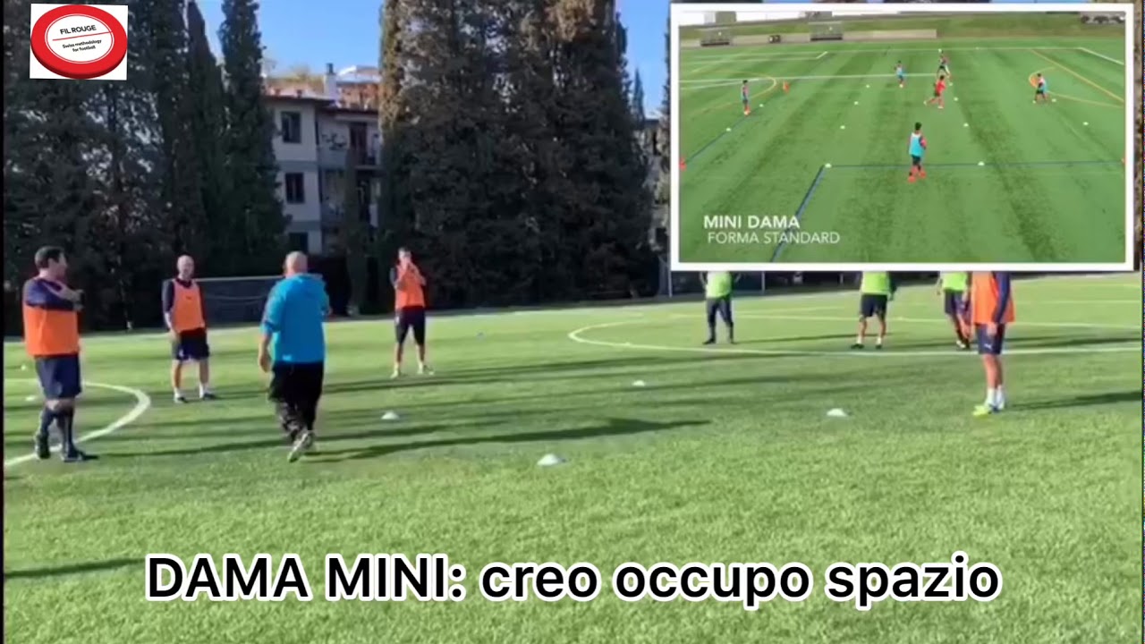 Allenare i movimenti  per creare e occupare spazio nel calcio - Metodo Fil Rouge #footballcoach