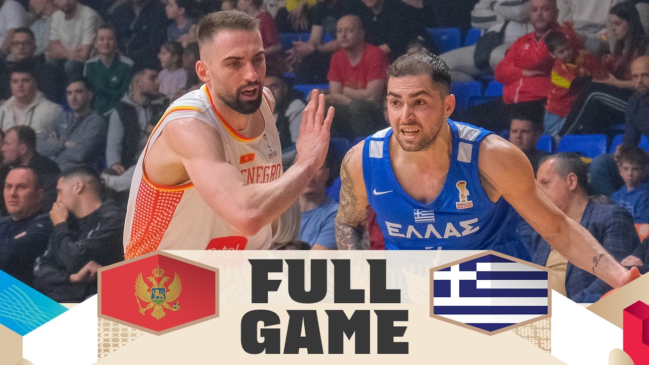 Montenegro v Greece | Full Basketball Game | FIBA Basketball World Cup 2027 European Qualifiers