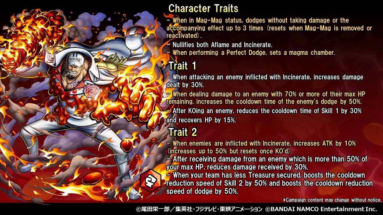 New Extreme Char FLEET ADMIRAL SAKAZUKI RED ATTACKER PREVIEW 2.5 Anniversary | One Piece Bounty Rush