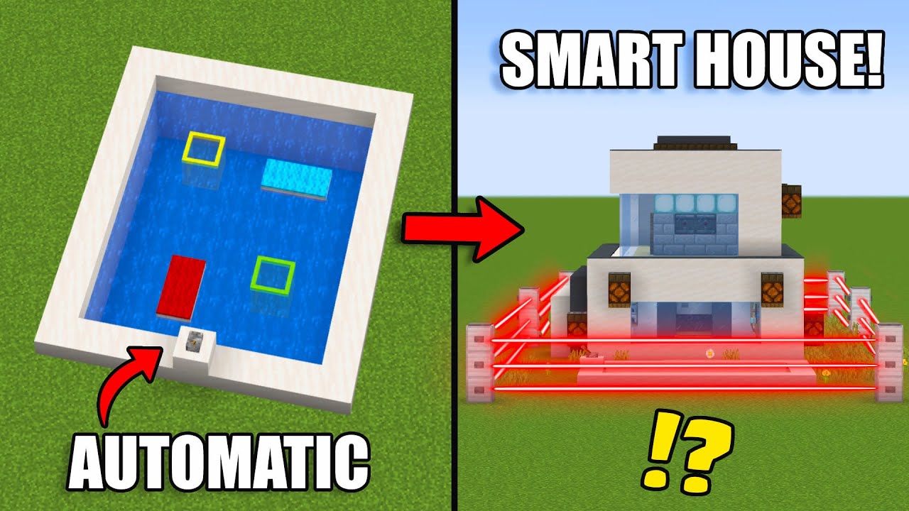 10+ Redstone Builds to Make a SMART House! [Minecraft]