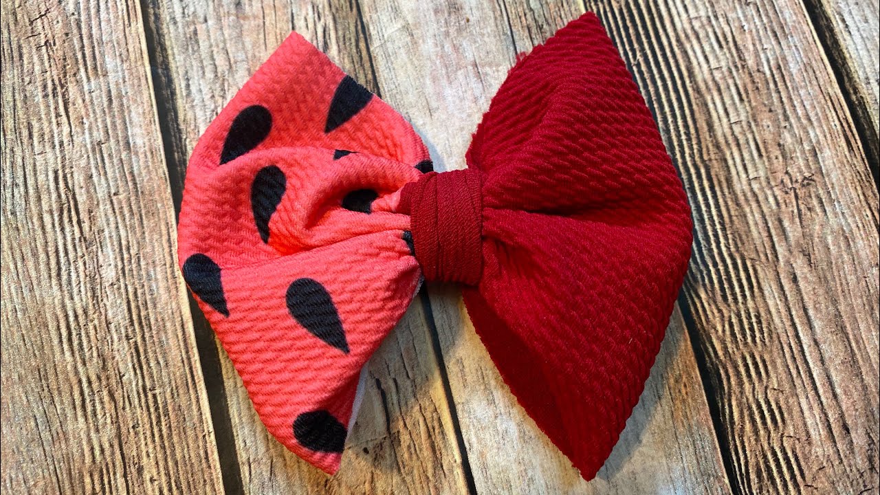 No sew two Tone Bow
