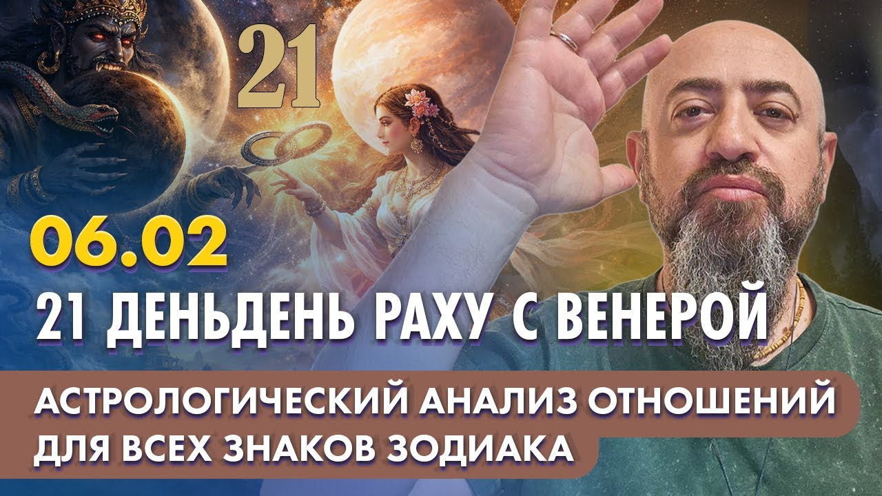 06.02 - 21 день Раху с Венерой : астрологический анализ отношений для всех знаков зодиака