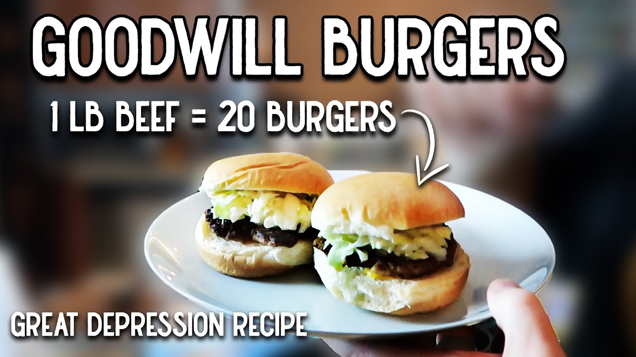 Goodwill Burgers | Recipe from the Great Depression | Make 20 Burgers with 1LB of Meat