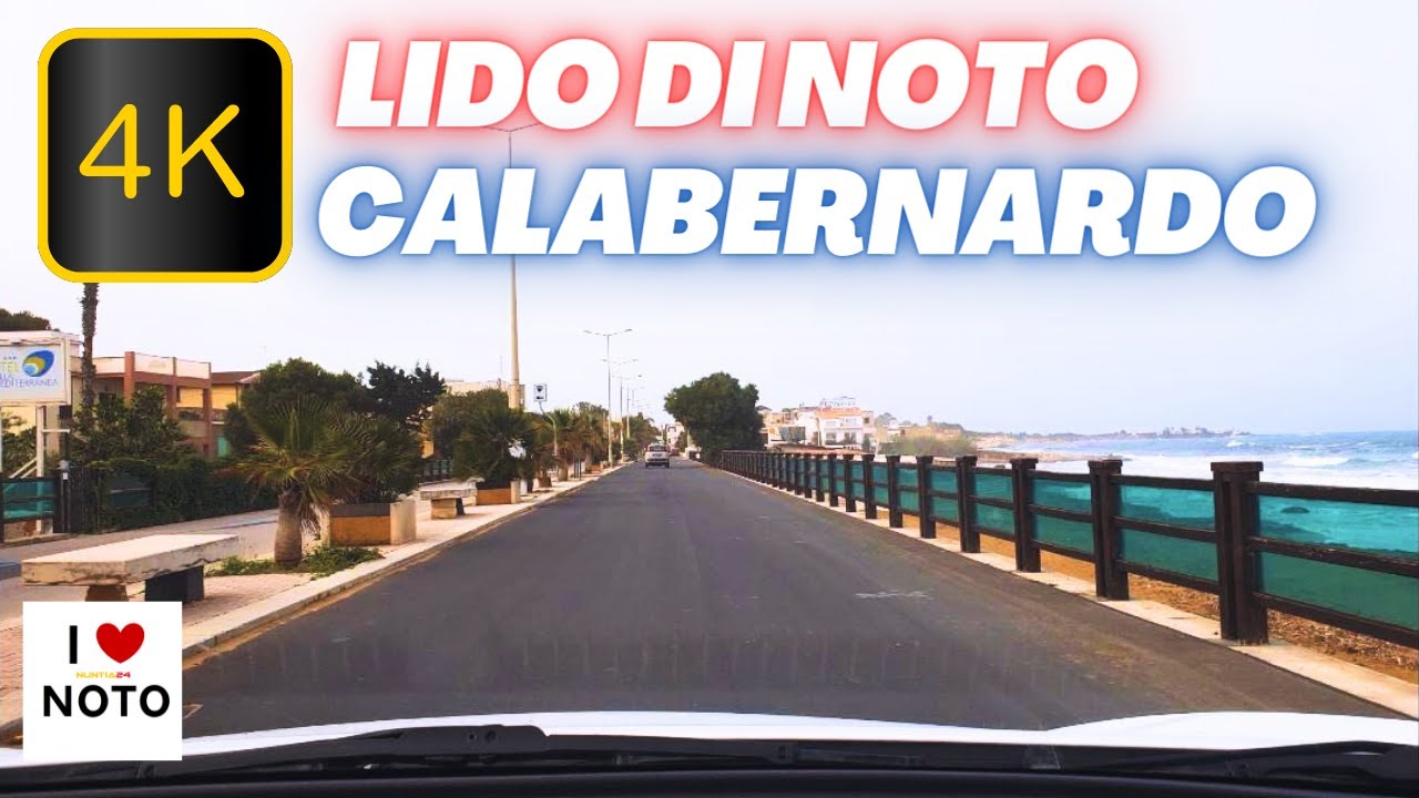 4K DRIVING IN NOTO FROM LIDO DI NOTO TO CALABERNARDO | Ionian Coast | Driving in Sicily 4K 2023