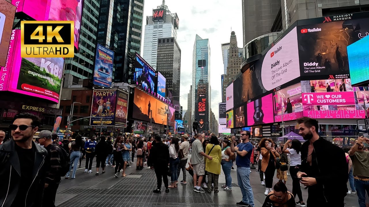 Times Square, NY Day Walk [4K UHD]