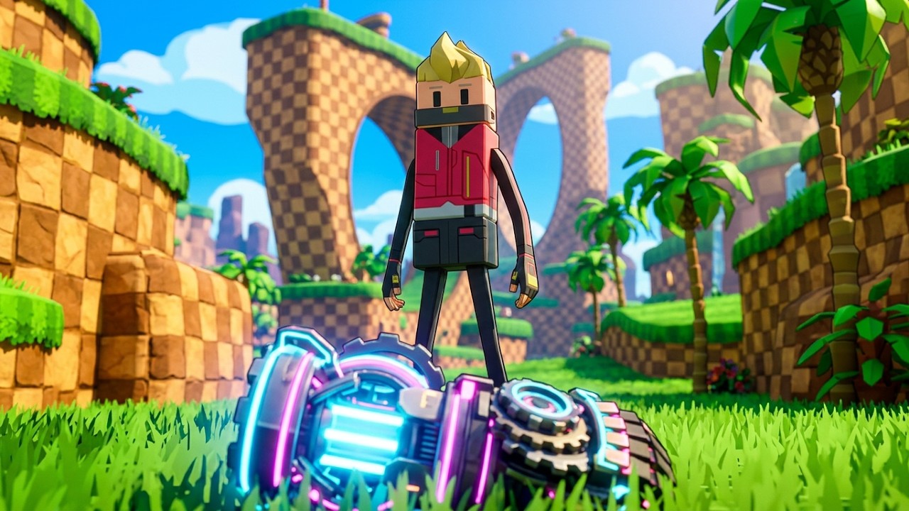 Where to find Drift Wrixel parts at Green Hill Zone