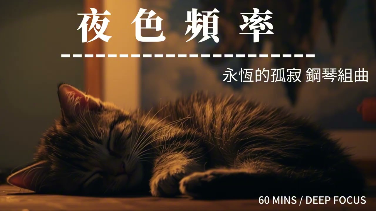 【夜色頻率】60分鐘深度專注：永恆的孤寂 鋼琴組曲，在深夜的孤寂中，與自己溫柔相擁 | Eternal Solitude Piano Suite for Deep Focus (60 Mins)