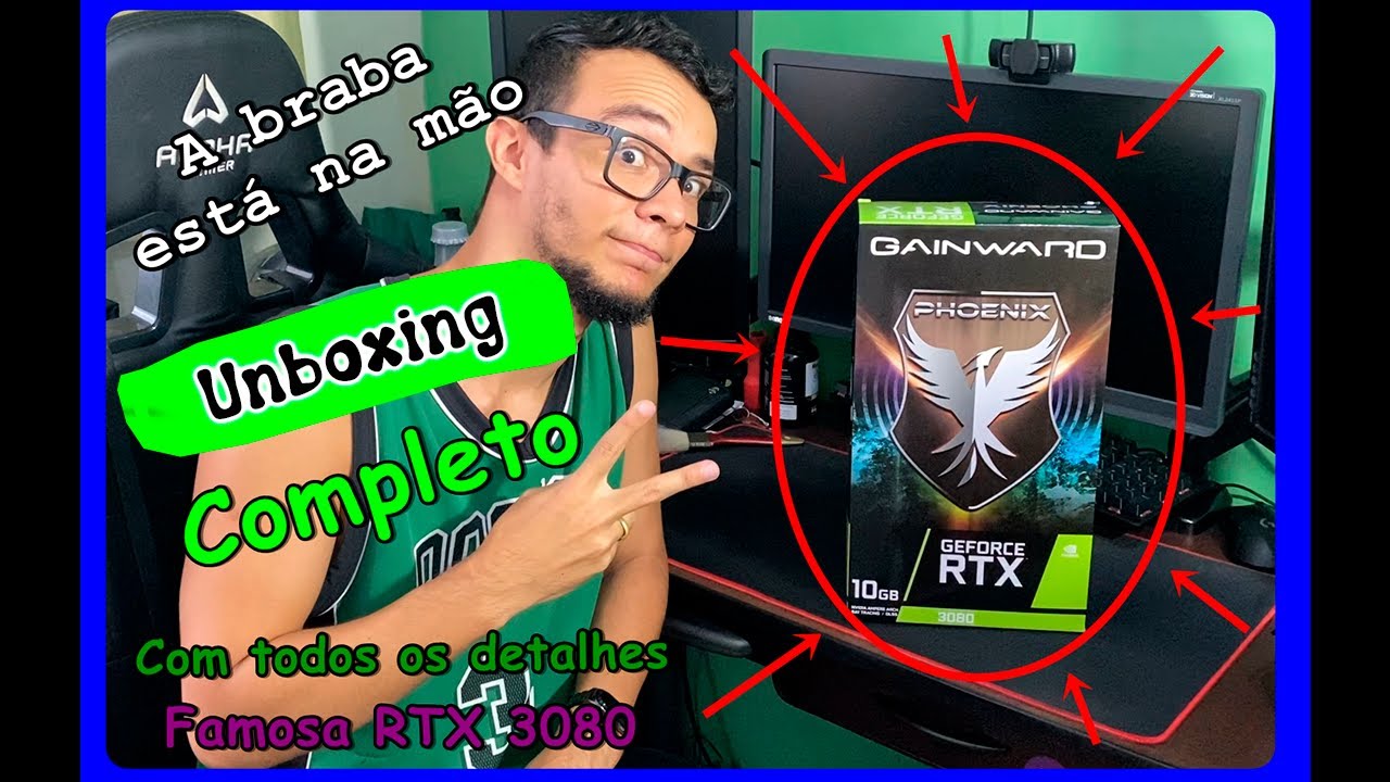 Unboxing Placa de v&iacute;deo RTX 3080 da Gainward modelo Phoenix