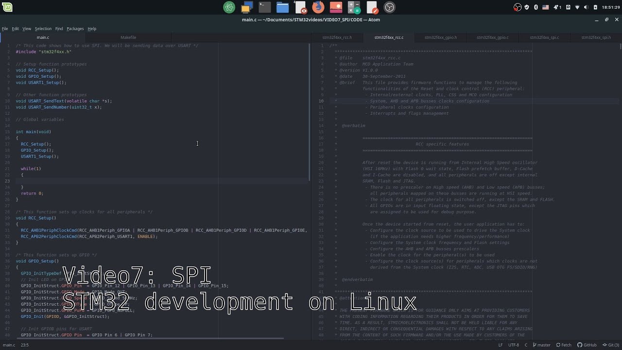 SPI with Accelerometer | STM32 development on Linux | VIDEO 7