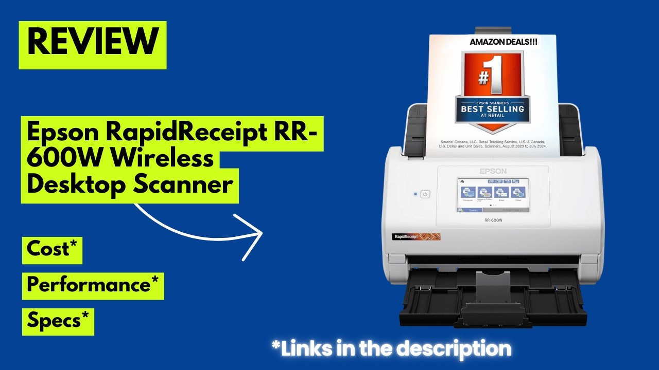 Epson RapidReceipt RR-600W Review | Fast Duplex Receipt Scanner for Small Business & Accounting