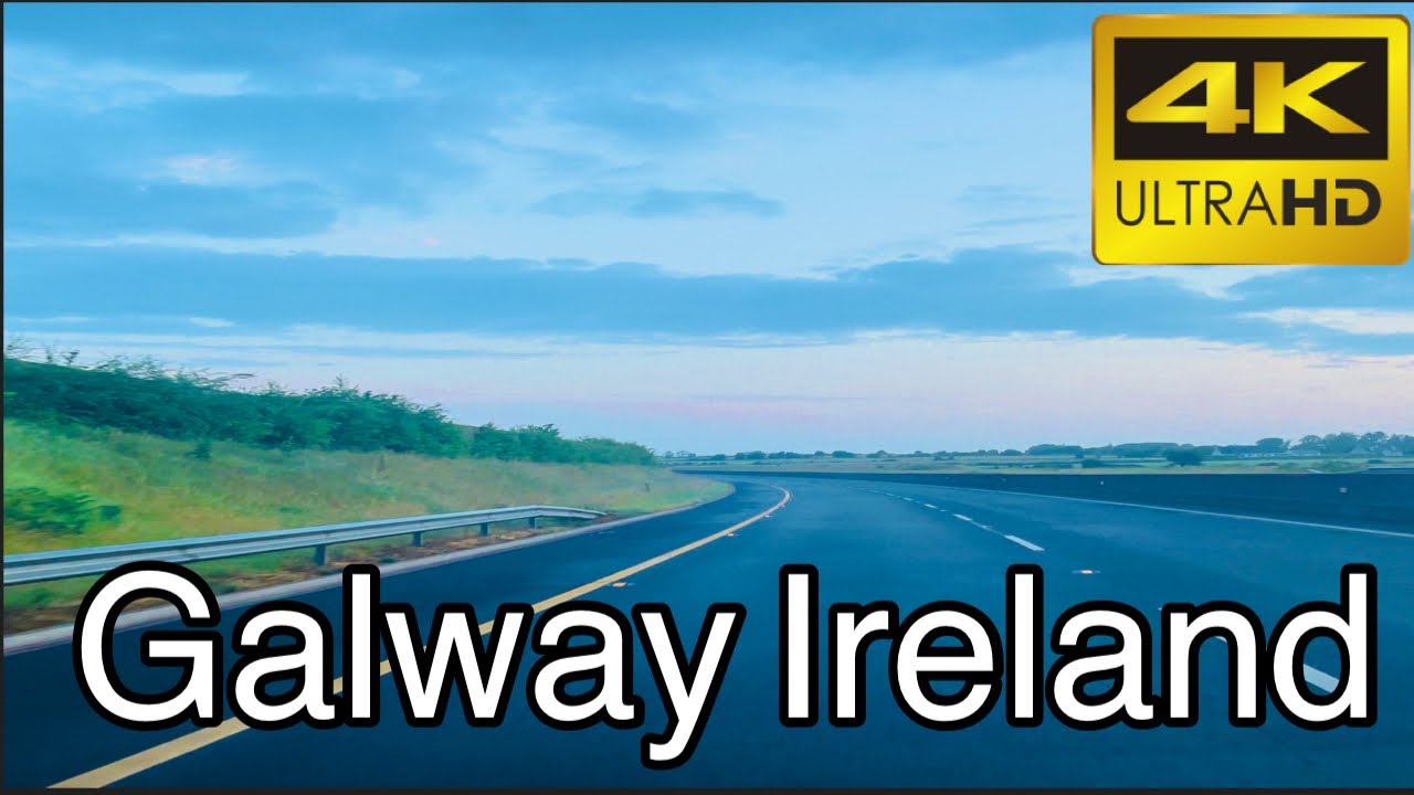 Gort To Tuam Motorway M17 Galway M18 - Driving Early Morning Ireland 🇮🇪 [4K]