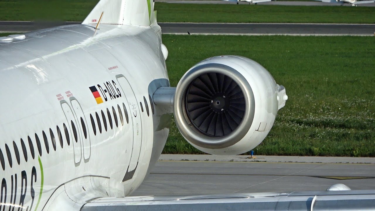 Fokker 100 D-AOLG - AMAZING RR ENGINE SOUND