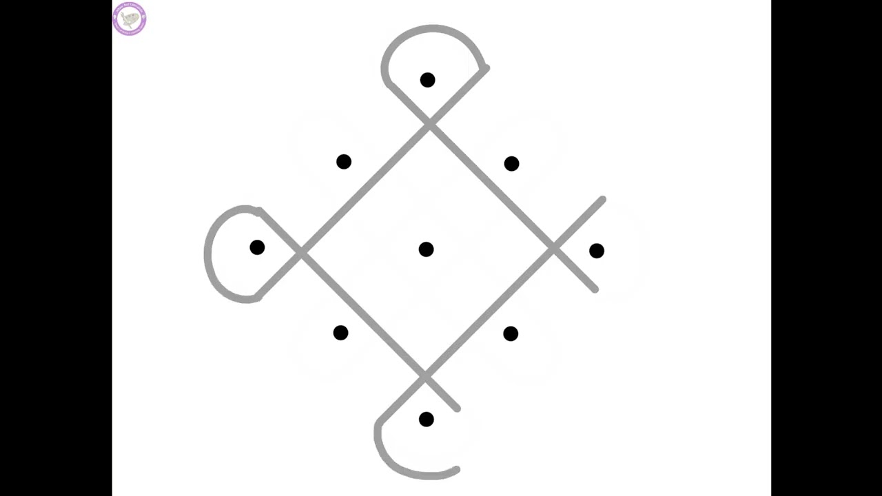 3. Knot Rangoli (3-1 Interlaced dots)