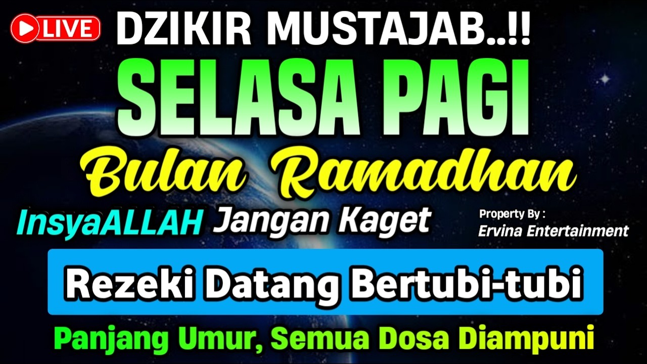 DZIKIR SORE HARI JUM'AT MUSTAJAB..!! Doa Pembuka Pintu Rezeki dari Segala Penjuru | DZIKIR SORE