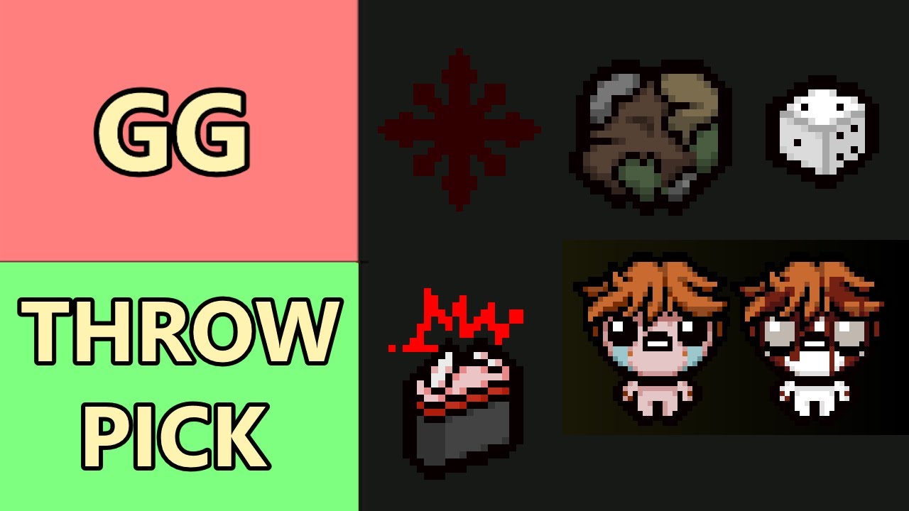 Ranking Isaac Items for Tainted Lazarus!