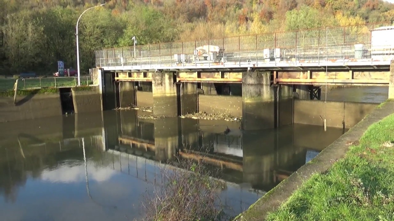 Ouverture des vannes du barrage de Beth le 20/11/19