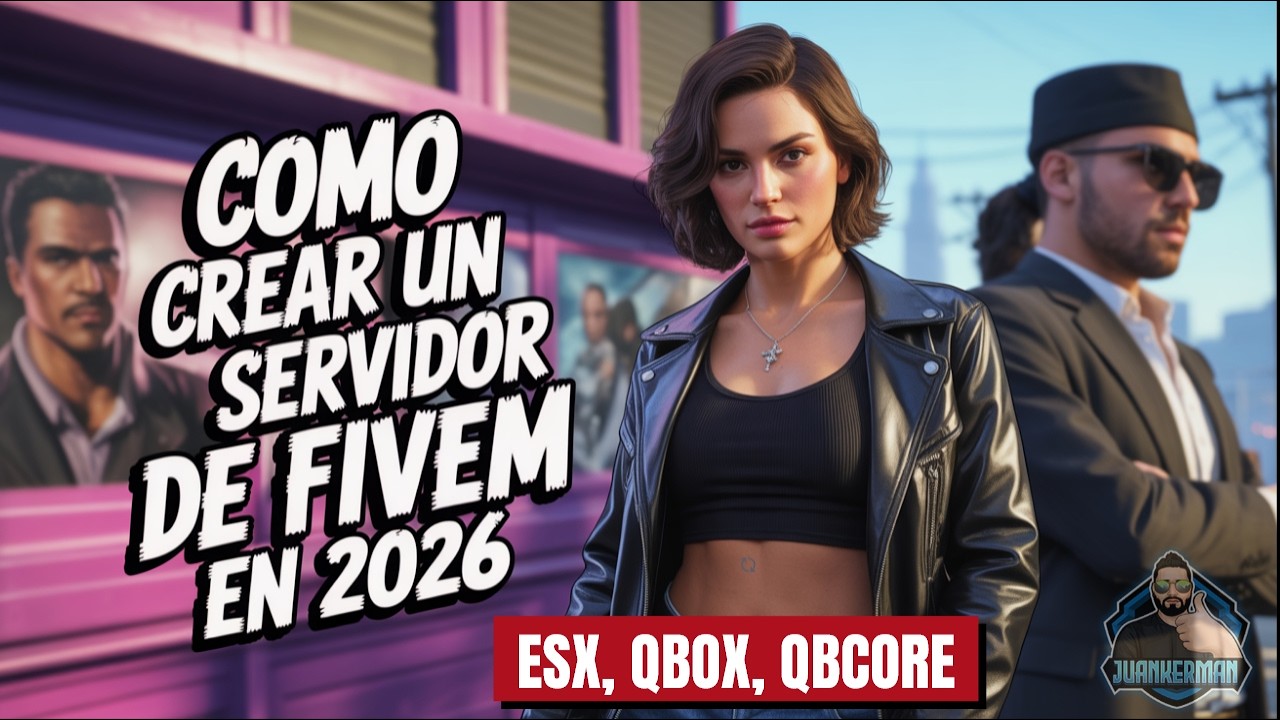 COMO CREAR UN SERVIDOR DE FIVEM EN 2026 (ESX, QBOX Y QBCORE)