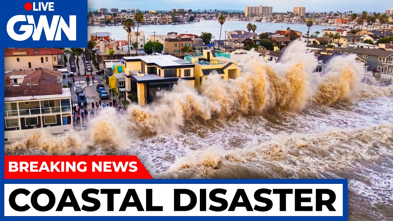 SOUTHERN CALIFORNIA COASTAL DISASTER: 75 Yards of Beach Lost, 14 Homes Damaged & Roads Flooded
