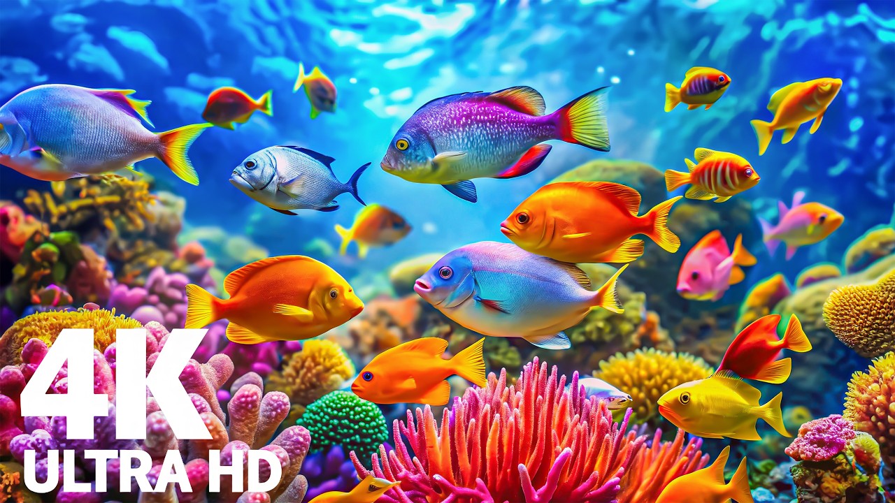 Amazing 4K Ocean Adventure - Dive Deep and Marvel at Sea Animal in The Best 4K ULTRA HD Aquarium