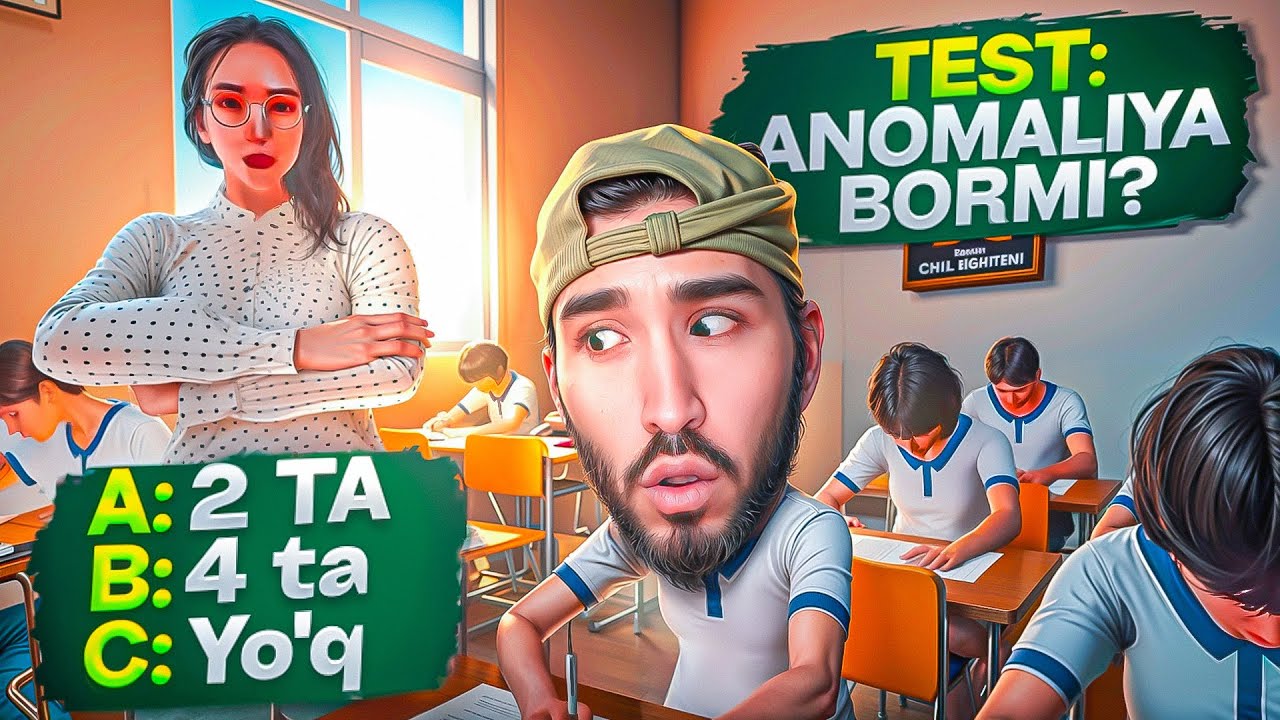 Oraliq Nazorat da anamaliyadan Test topshirdim
