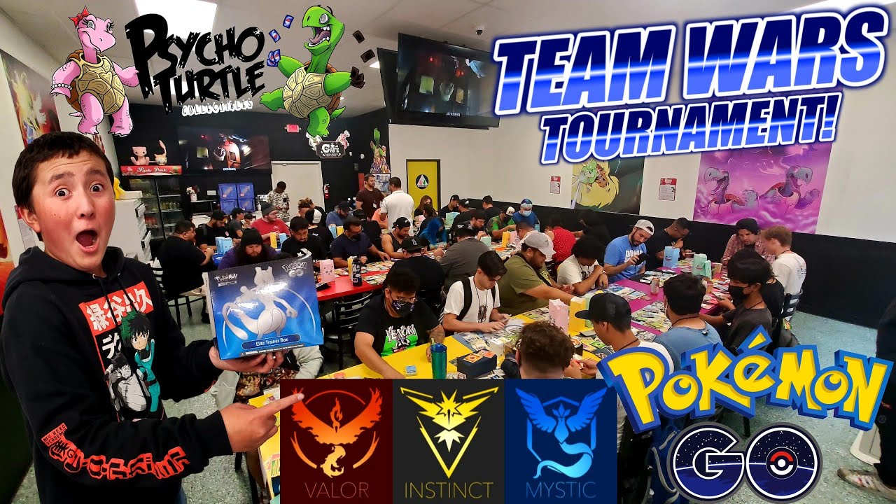 FIRST EVER POKEMON GO TOURNAMENT! New Pokemon Cards Launch Event At Psycho Turtle Collectibles