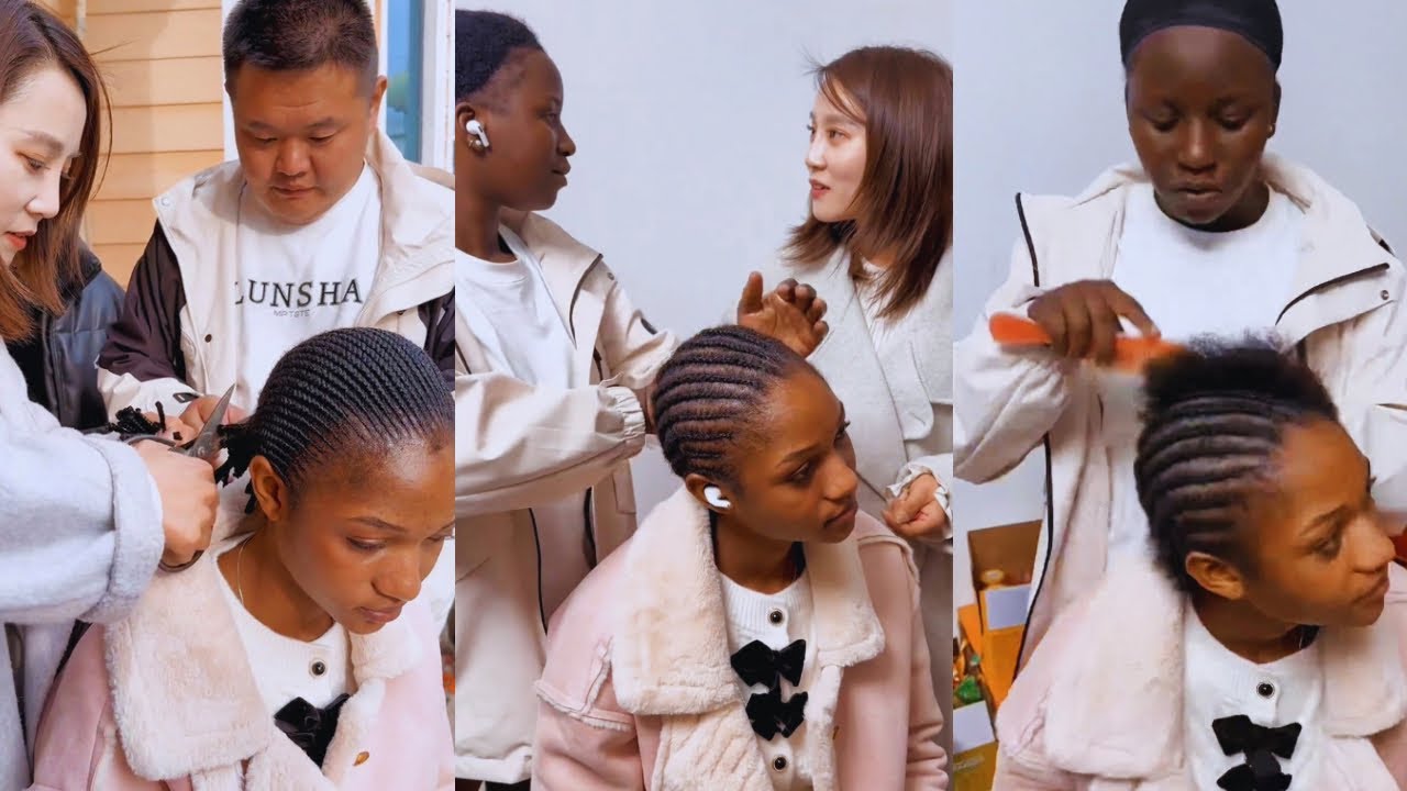 When I first came to China, Everyone helps me fix my hair(video taken in March)